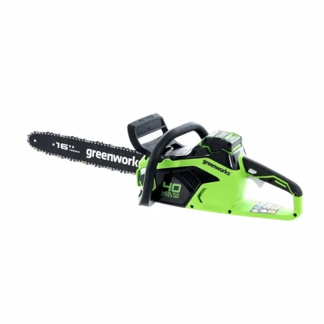 Цепная пила аккумуляторная Greenworks  GD40CS18, 40V, 40 см, бесщеточная,  до 1,8 КВт, с 1хАКБ 8Ач и ЗУ в Санкт-Петербурге