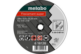 Отрезной круг Metabo 230х3,0х22,23мм Flexiamant Super алюминий A 30-O прямой 616126000