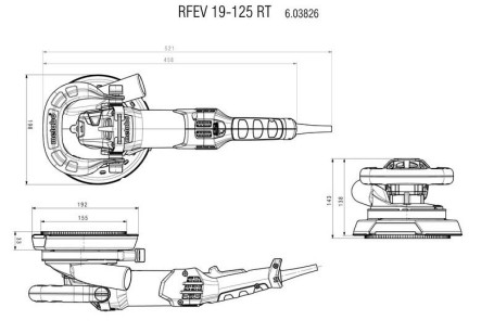 Фреза для ремонта Metabo RFEV 19-125 RT 603826700 в Санкт-Петербурге