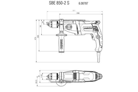 Ударная дрель Metabo SBE 850-2 S 600787500 в Санкт-Петербурге