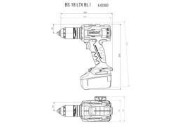 Аккумуляторная дрель-шуруповерт Metabo BS 18 LTX BL I 602350500