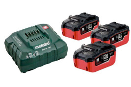 Базовый комплект Metabo 18 В LiHD 3х5,5Ач + ЗУ ASC 30-36V AIR COOLED 685074000