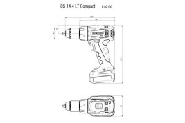 Аккумуляторная дрель-шуруповерт Metabo BS 14.4 LT 602100500