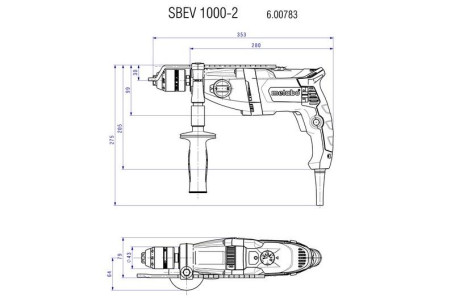 Ударная дрель Metabo SBEV 1000-2 600783510 в Санкт-Петербурге