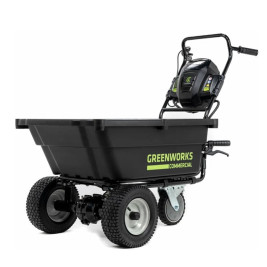 Садовая тележка самоходная Greenworks Арт. 7400607, 82V, 106 л, без АКБ и ЗУ