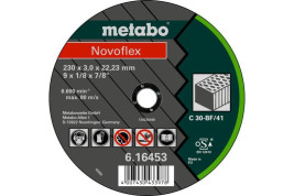 Отрезной круг Metabo 230х3,0х22,23мм Novoflex камень C 30 прямой 616453000