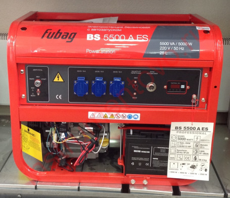 Бензогенератор FUBAG BS 5500 A ES в Санкт-Петербурге