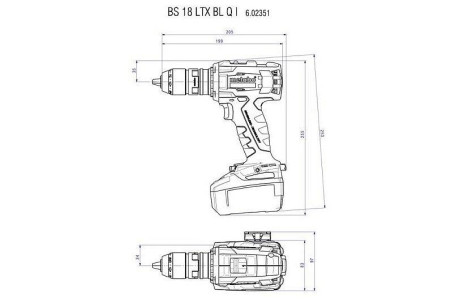Аккумуляторная дрель-шуруповерт Metabo BS 18 LTX BL Q I 602351890 в Санкт-Петербурге
