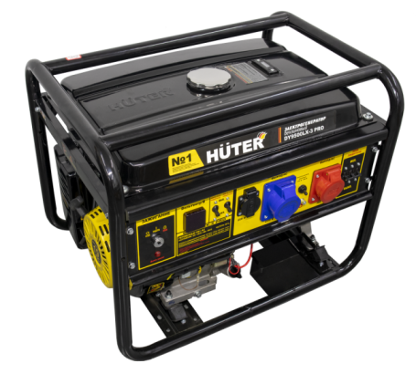 Бензогенератор Huter DY9500LX-3 PRO-электростартер (380В/220В) в Санкт-Петербурге