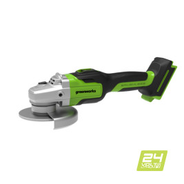 Угловая шлифовальная машина, аккумуляторная Greenworks Арт. 3200207UA, 24V, бесщеточная, c 1хАКБ 2 Ач и ЗУ в сумке