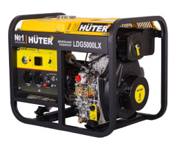 Дизельный электрогенератор Huter LDG 5000LX