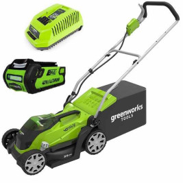 G-MAX 40V Аккумуляторная Газонокосилка 35 см (комплект). G40LM35K2X