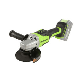Угловая шлифовальная машина, аккумуляторная Greenworks Арт. 3200207UB, 24V, бесщеточная, c 1хАКБ 4 Ач и ЗУ в сумке