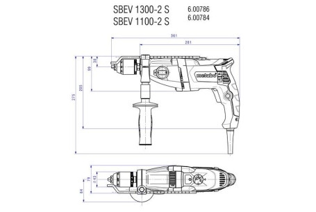 Ударная дрель Metabo SBEV 1300-2 S 600786500 в Санкт-Петербурге