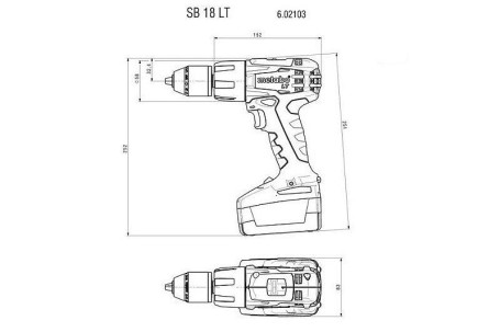 Аккумуляторная ударная дрель Metabo SB 18 LT 602103500 в Санкт-Петербурге