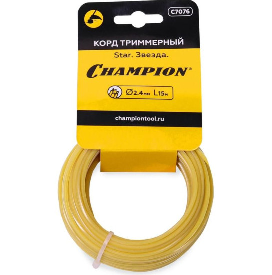 Корд трим.CHAMPION Star 2.4мм* 15м (звезда) в мотке в Санкт-Петербурге