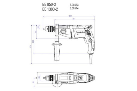 Дрель Metabo BE 850-2 600573000 в Санкт-Петербурге