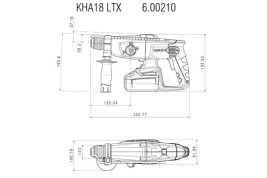 Аккумуляторный перфоратор Metabo KHA 18 LTX 600210650