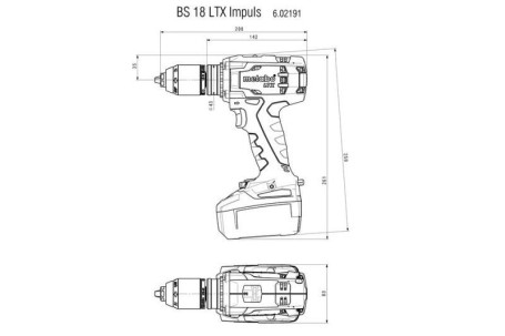 Аккумуляторная дрель-шуруповерт Metabo BS 18 LTX Impuls Set 602191960 в Санкт-Петербурге