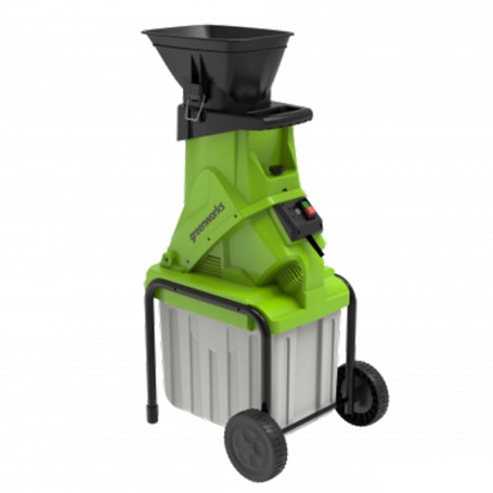 Измельчитель садовый электрический Greenworks Арт. 2206707, 220В, 2500 Вт с контейнером в Санкт-Петербурге