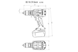 Аккумуляторная дрель-шуруповерт Metabo BS 18 LTX Quick 602193660