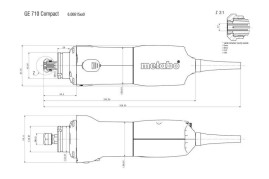 Прямошлифовальная машина Metabo GE 710 Compact 600615000