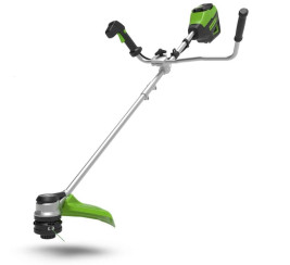 Триммер аккумуляторный Greenworks Арт. 2108407, 60V, 40 см, бесщеточный с велосипедной ручкой, без АКБ и ЗУ