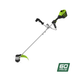 Триммер аккумуляторный Greenworks Арт. 2108407, 60V, 40 см, бесщеточный с велосипедной ручкой, без АКБ и ЗУ