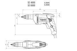 Шуроповерт для гипсокартона Metabo SE 6000 + SM 5-55 620046500