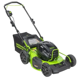 Газонокосилка аккумуляторная Greenworks GC82HPLM51, 82V, 51 см, бесщеточная, с 1хАКБ 5 Ач и ЗУ