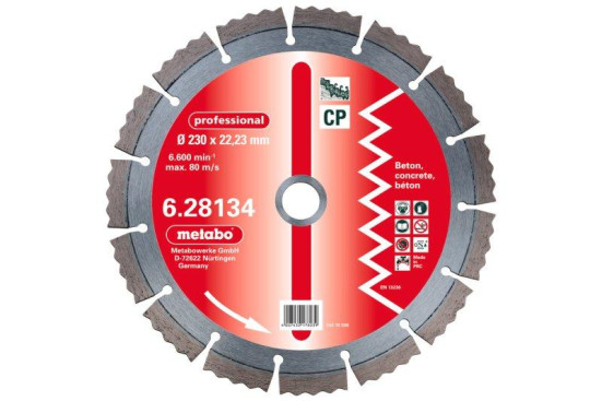 Алмазный диск Metabo 230х22,23мм Professional CP бетон 628134000 в Санкт-Петербурге