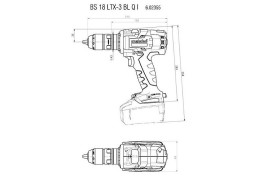 Аккумуляторная дрель-шуруповерт Metabo BS 18 LTX-3 BL Q I 602355840