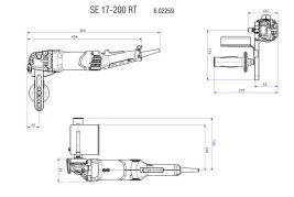 Щеточный шлифователь Metabo SE 17-200 RT 602259000