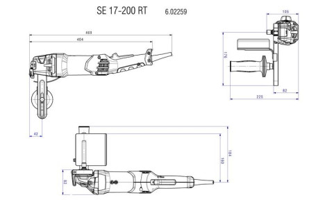 Щеточный шлифователь Metabo SE 17-200 RT 602259000 в Санкт-Петербурге