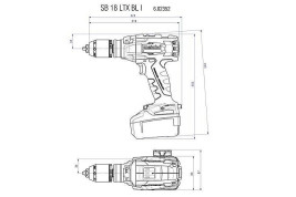 Аккумуляторная ударная дрель Metabo SB 18 LTX BL I 602352500