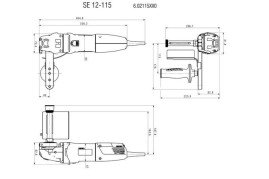 Щеточный шлифователь Metabo SE 12-115 SET 602115500