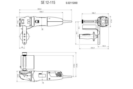 Щеточный шлифователь Metabo SE 12-115 SET 602115500 в Санкт-Петербурге