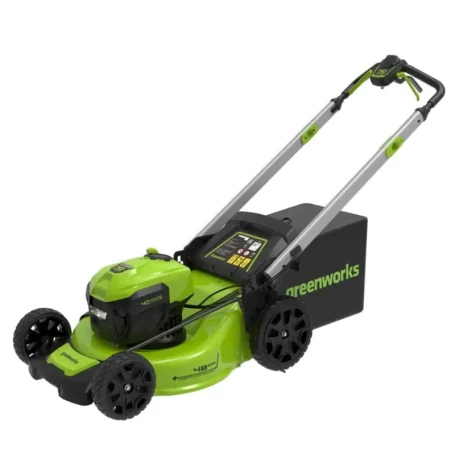 Газонокосилка аккумуляторная Greenworks GD40LM48SP, 40V, 48 см, самоходная, бесщеточная, c 1хАКБ 8 Ач и ЗУ в Санкт-Петербурге