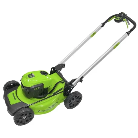 Газонокосилка аккумуляторная Greenworks GD40LM48SP, 40V, 48 см, самоходная, бесщеточная, c 1хАКБ 8 Ач и ЗУ в Санкт-Петербурге