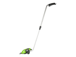 Садовые ножницы аккумуляторные Greenworks Арт. 1600807, 7,2V со встроенным аккумулятором 2 Aч и телескопической ручкой