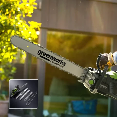 Цепная пила аккумуляторная Greenworks OCS800, 82V,  5,0 кВт, 50 см, бесщеточная, без АКБ и ЗУ в Санкт-Петербурге