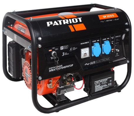 Бензогенератор Patriot GP 3510E в Санкт-Петербурге