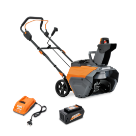 Снегоуборщик аккумуляторный VILLARTEC WA4051 SET: акк. AM408+Зу AC402
