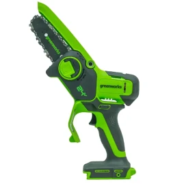 Цепная мини пила аккумуляторная Greenworks G24MCS10, 24V c 1хАКБ 4Ач и ЗУ