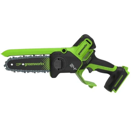 Цепная мини пила аккумуляторная Greenworks GD24CS15, 24V, 15см, бесщеточная, с автоматической смазкой цепи, без АКБ и ЗУ в Санкт-Петербурге