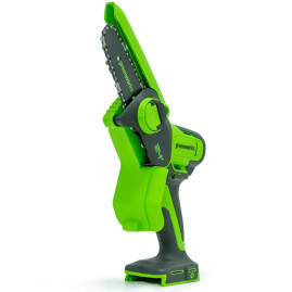 Цепная мини пила аккумуляторная Greenworks Арт. 2008207UA, 24V, 10 см, с АКБ и ЗУ
