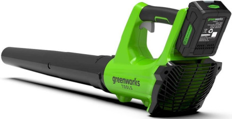 Воздуходув аккумуляторный Greenworks 2404807UA, 24V, с АКБ 2 А*ч и ЗУ в Санкт-Петербурге