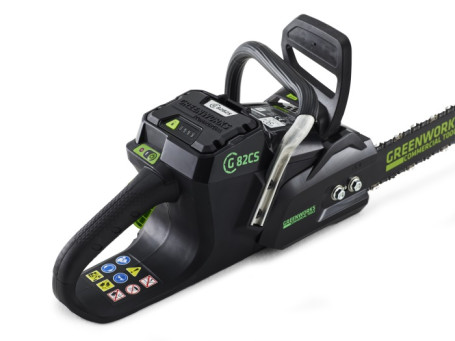Аккумуляторная Бесщёточная Цепная пила Greenworks 82V (45 см) 5 А.ч. АКБ и ЗУ в Санкт-Петербурге