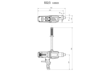 Дрель 3-х скоростная Metabo B 32/3 600323000 в Санкт-Петербурге