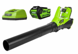 Воздуходувка аккумуляторная Greenworks 40V (G40AB2K) комплект с АКБ и ЗУ